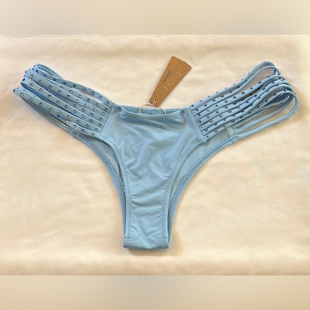 SKIMS RHINESTONE STRAPPY BIKINI BOTTOM